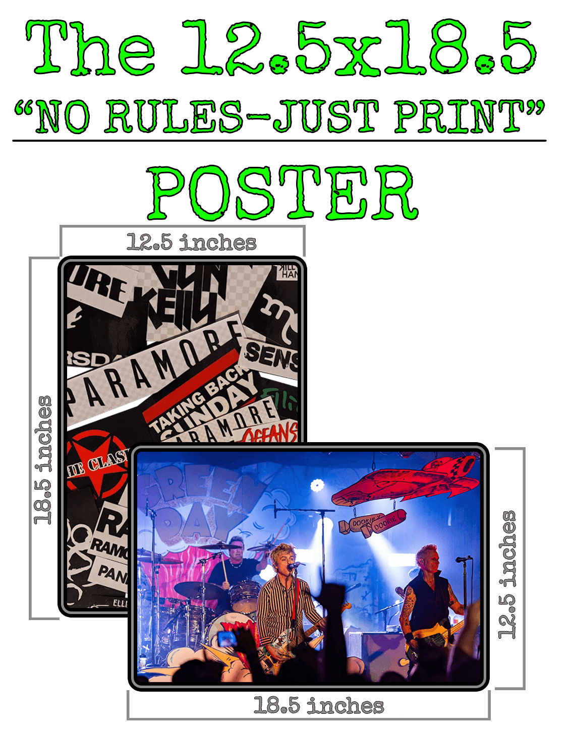 🖼️The 12.5x18.5 "No Rules-Just Print" Poster