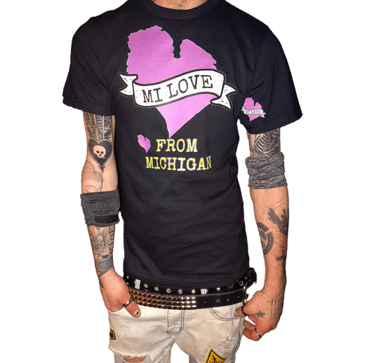 👕MICHIGAN LOVE REPRESENT <3 Guys Tee