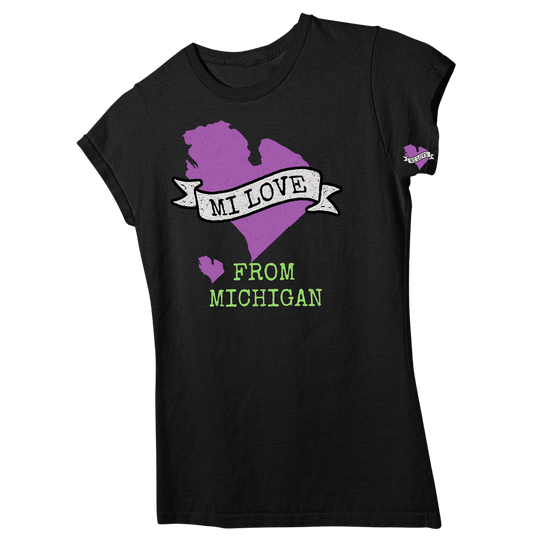 👕MICHIGAN LOVE REPRESENT <3 Girly Tee