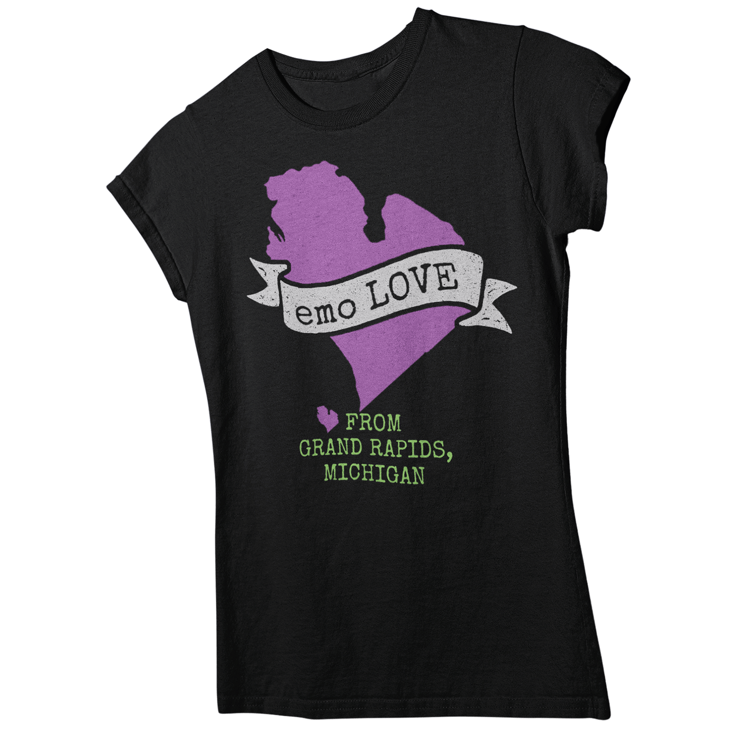 šEmo <3 Girly Tee (Represent GR, Michigan)