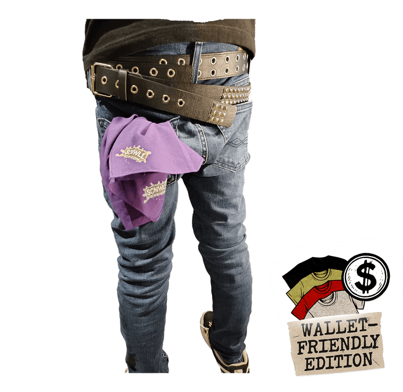 🧣 SceneWall Ultra-Thin Back-Pocketting Bandana 4-up: RANDOM — Wallet Friendly