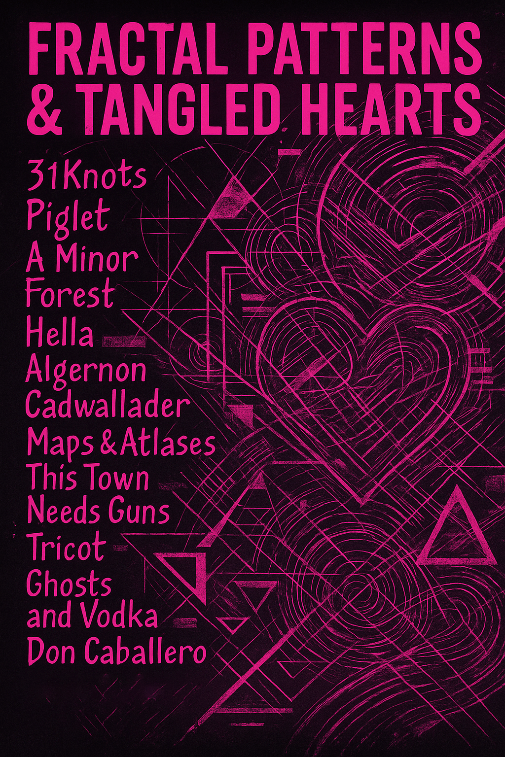 🧮Fractal Patterns & Tangled Hearts (Math Rock)