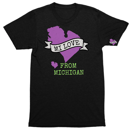 👕MICHIGAN LOVE REPRESENT <3 Guys Tee