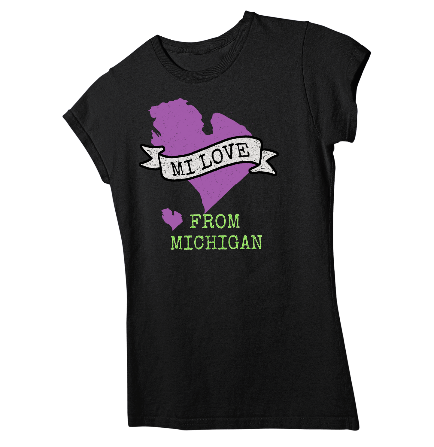 👕MICHIGAN LOVE REPRESENT <3 Girly Tee