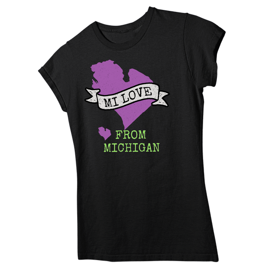 👕MICHIGAN LOVE REPRESENT <3 Girly Tee